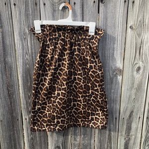 NWT H&M Leopard Paperbag Mini Skirt